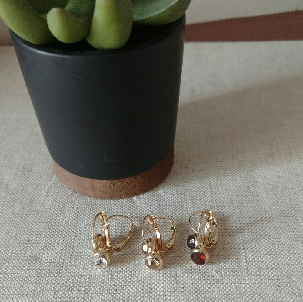 Crystal drop earrings